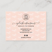 Elegante Lashes Visitenkarte (Rückseite)