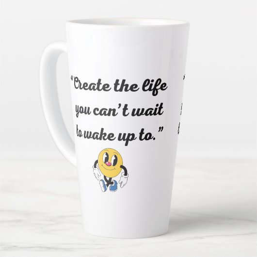 Elegante Latte Art Tasse (Linke Ecke)