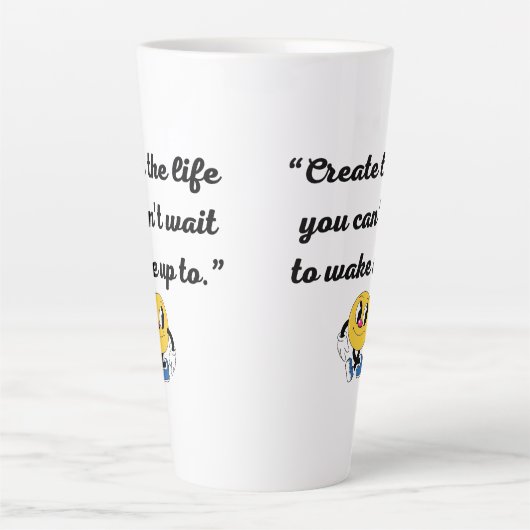 Elegante Latte Art Tasse (Vorderseite)