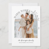 Elegante Laurels Arch Foto Einladung (Vorderseite)