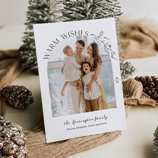 Elegante Laurels Arch Foto Einladung