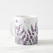 Elegante Lavane Blume Tasse (Vorderseite Links)