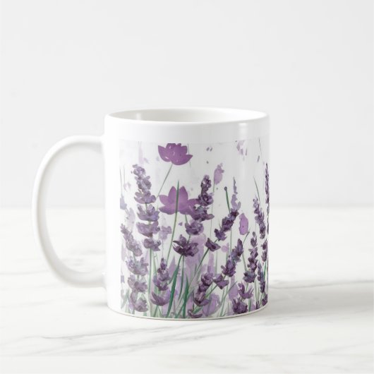 Elegante Lavane Blume Tasse (Links)