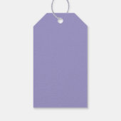 Elegante Lavendel-Abschlussfeier Benutzerdefiniert Geschenkanhänger (Rückseite)