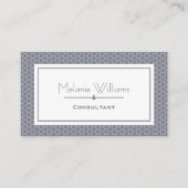 Elegante Lavendel-Bienenwabe beruflich Visitenkarte (Vorderseite)