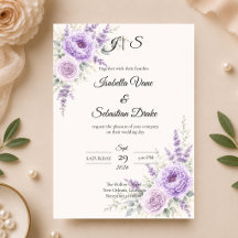 Elegante Lavendel-Blumenhochzeit