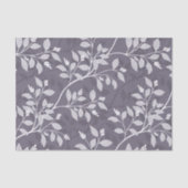 Elegante Lavendel Botanik Wandernder Blätter Seidenpapier (Vorderseite)