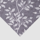 Elegante Lavendel Botanik Wandernder Blätter Seidenpapier (Ausschnitt)
