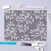 Elegante Lavendel Botanik Wandernder Blätter Seidenpapier (Handwerk)