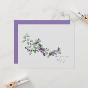 Elegante Lavendel-Hochzeit - Save the Date