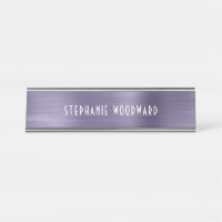 Elegante Lavendel Imitate Pinselstrich Metal FoxTo
