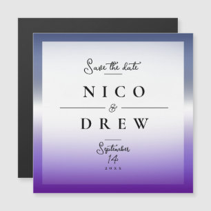 Elegante Lavendel-Lesben-Stolze-Hochzeit Magnetkarte