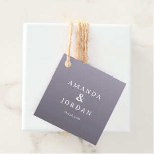 Elegante Lavendel-Minimalisten-Namen Geschenkanhänger