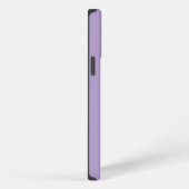 Elegante Lavendel-Monogramm-Initialen iPhone Hülle (Rechte Seite)