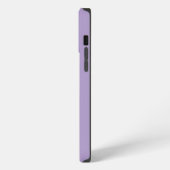 Elegante Lavendel-Monogramm-Initialen iPhone Hülle (Linke Seite)