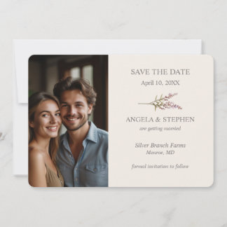 Elegante Lavendel-, Rosé- und Creme-Wildblumen-Fot