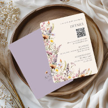 Elegante Lavendel-, Rosenholz- und Creme-Wildblume