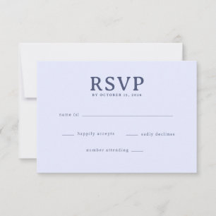 Elegante Lavendel-RSVP-Karte RSVP Karte
