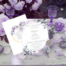 Elegante Lavendel- und Violette Wasserfarben-Blume