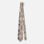 Elegante Lavendelblüten Krawatte (Vorderseite)