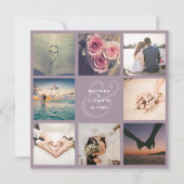 Elegante Lavender Ampersand Foto Collage Wedding Save The Date (Vorderseite)
