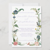 Elegante Lavender and Sage Green Garden Wedding Einladung (Vorderseite)