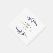 Elegante Lavender Baby-Dusche Serviette (Ecke)