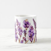 Elegante Lavender Bliss Keramik Tasse (Mittel)