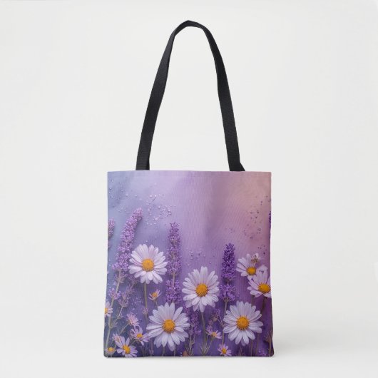 Elegante Lavender Blossom Tasche (Vorderseite)