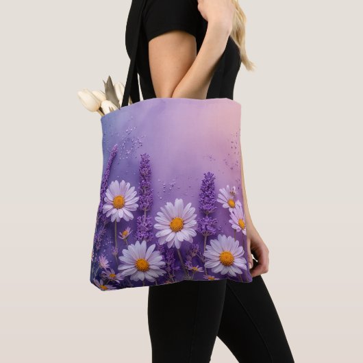 Elegante Lavender Blossom Tasche (Von Nahem)