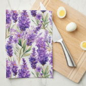 Elegante Lavender-Blume Geschirrtuch (Viertel Falte)