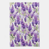 Elegante Lavender-Blume Geschirrtuch (Vertikal)