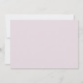 Elegante Lavender Blume Hochzeitsfeier Einladung (Rückseite)