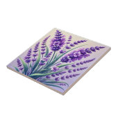 Elegante Lavender Blume Keramik Tile Fliese (Seite)