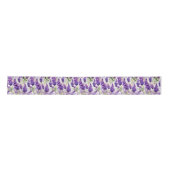 Elegante Lavender-Blume Satinband (Vorderseite)
