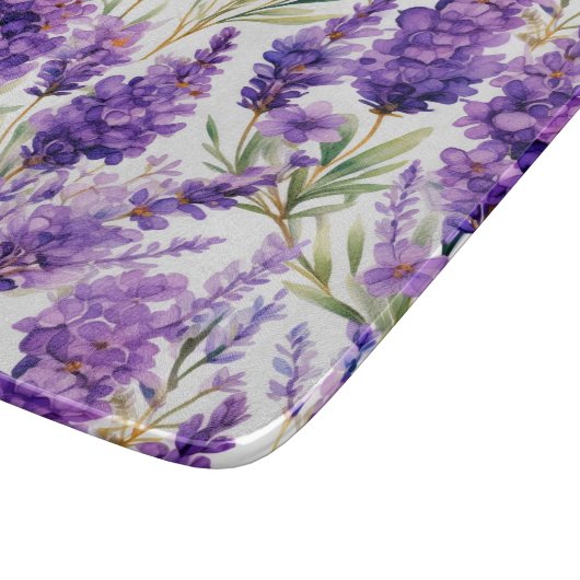 Elegante Lavender-Blume Schneidebrett (Ecke)