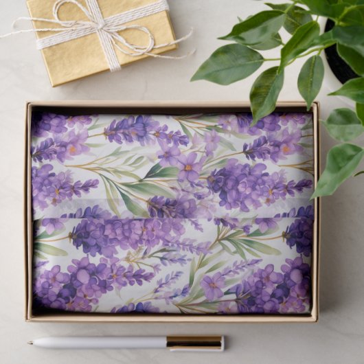 Elegante Lavender-Blume Seidenpapier (Geschenk)