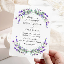 Elegante Lavender Blume Violet Wedding