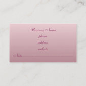 Elegante Lavender Business Card Visitenkarte (Rückseite)