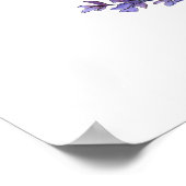 Elegante Lavender Engagement Party Willkommen Poster (Ecke)
