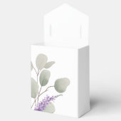 Elegante Lavender Eucalyptus-Blätter Geschenkschachtel (Geöffnet)