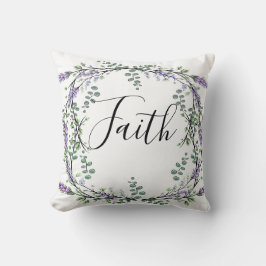 Elegante Lavender eucalyptus boho Wasserfarbe Kissen