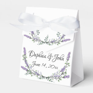 Elegante Lavender Eucalyptus Watercolor personalis Geschenkschachtel