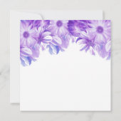 Elegante Lavender Floral Bridal Brunch Einladung (Rückseite)