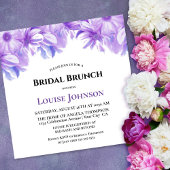 Elegante Lavender Floral Bridal Brunch Einladung