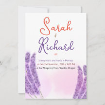 Elegante Lavender Floral Design Hochzeit