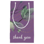 Elegante Lavender Greenery Gastgeschenk Hochzeit G Kleine Geschenktüte (Vorderseite)