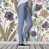 Elegante Lavender Leopard Print Leggings
