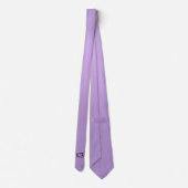 Elegante Lavender Lila Classic Monogram Initials Krawatte (Rückseite)