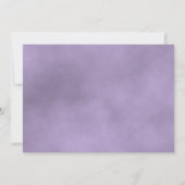 Elegante Lavender Lila Rose Oval Foto Hochzeit Save The Date (Rückseite)